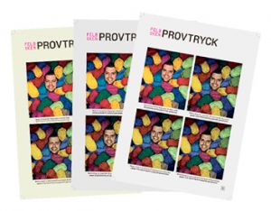 Exempelsamlingen består av provtryck på tre olika papperskvalitéer.